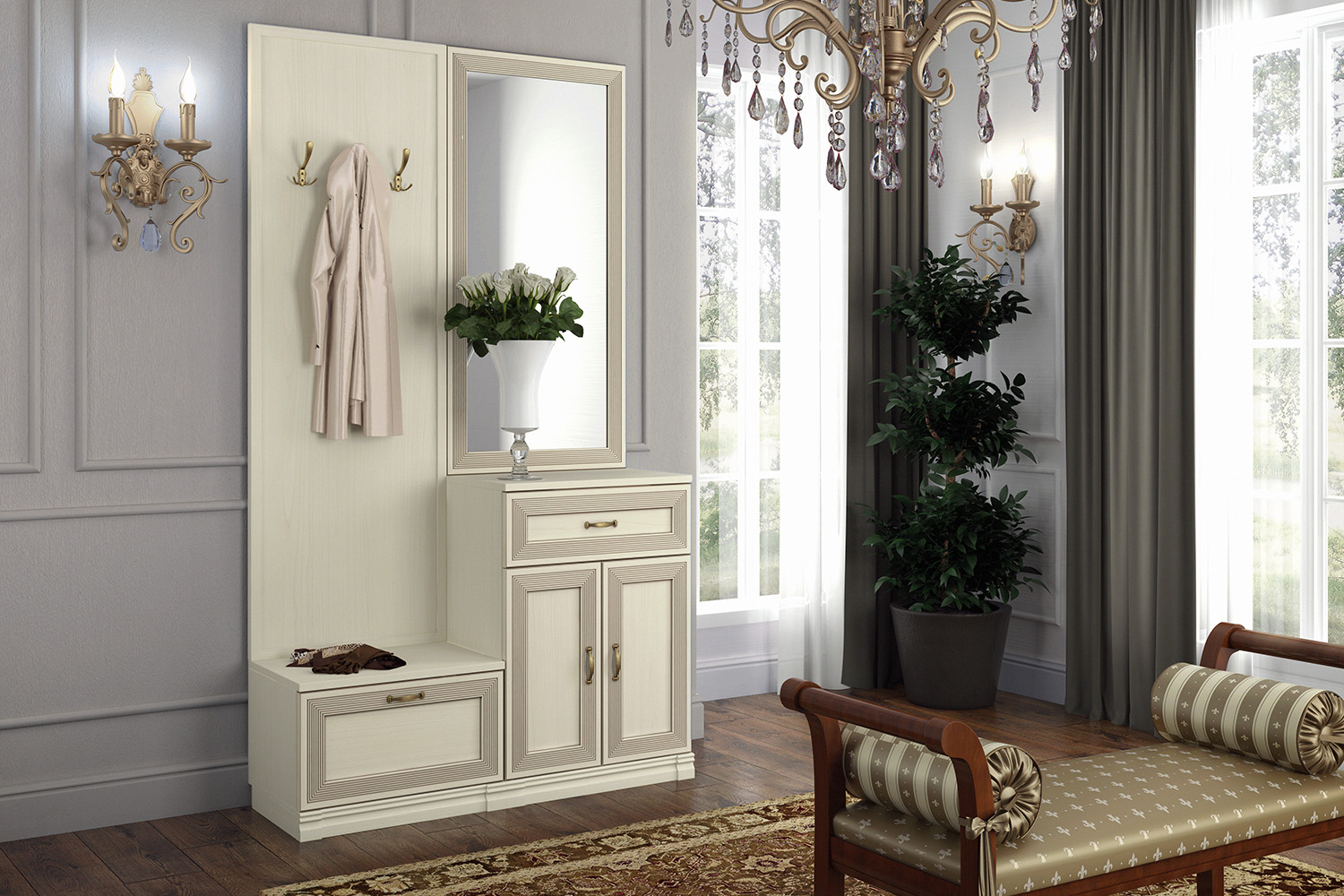 Тумбы для обуви - изображение №5 "Тумба Адажио для прихожей"  на www.Angstrem-mebel.ru