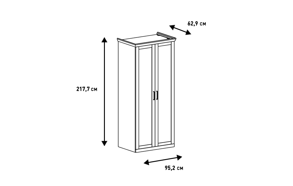 Распашные шкафы - изображение №7 "Шкаф Магнум для одежды "  на www.Angstrem-mebel.ru