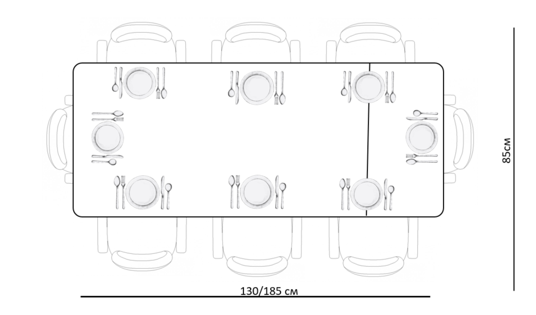 Обеденные столы - изображение №8 "Стол обеденный Легро раздвижной /1300 керамика белый мрамор"  на www.Angstrem-mebel.ru
