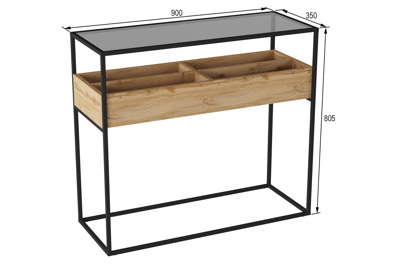 Туалетные столы - изображение №6 "Консоль Касс"  на www.Angstrem-mebel.ru