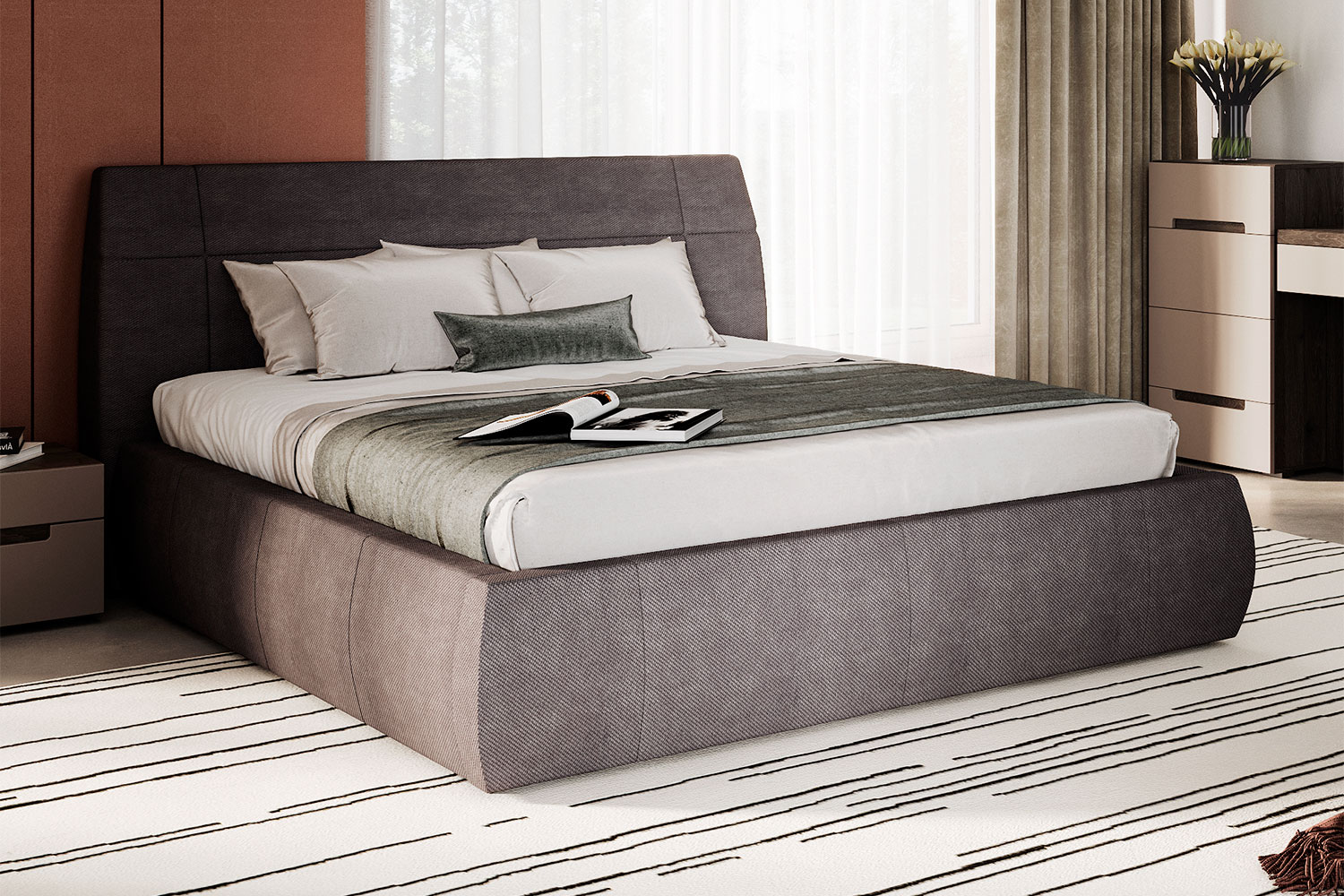 Двуспальные кровати - изображение №3 "Кровать Анри"  на www.Angstrem-mebel.ru