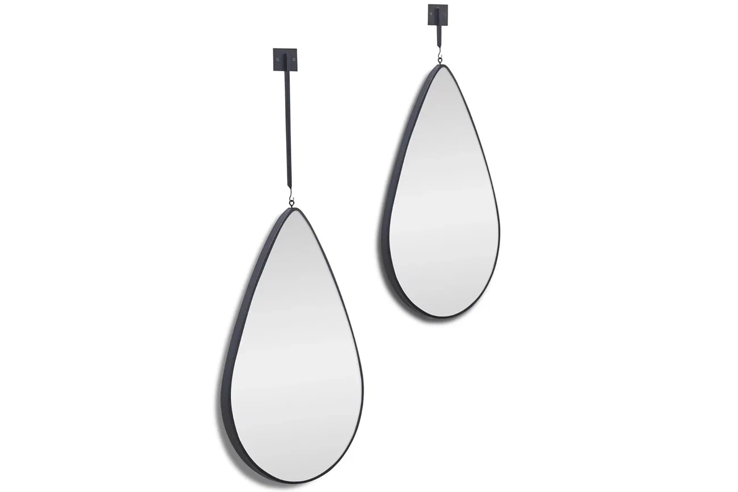 Зеркала - изображение №4 "Droppe L Black Зеркало на подвесе 30см"  на www.Angstrem-mebel.ru