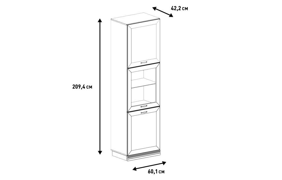 Распашные шкафы - изображение №7 "Шкаф Адажио"  на www.Angstrem-mebel.ru