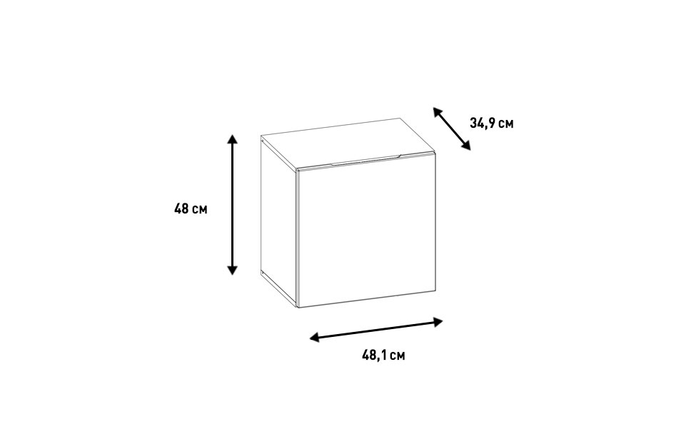 Навесные шкафчики - изображение №4 "Шкаф Анри навесной"  на www.Angstrem-mebel.ru