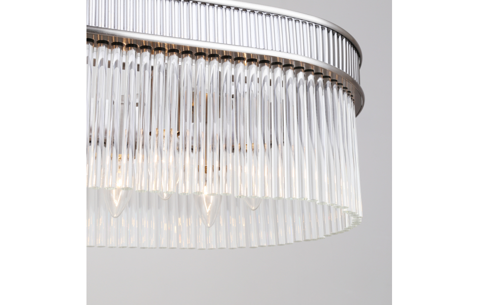 Люстры - изображение №7 "Подвесная люстра Turris (никель) L1000*W320*H380/1220 12*E14*40W"  на www.Angstrem-mebel.ru