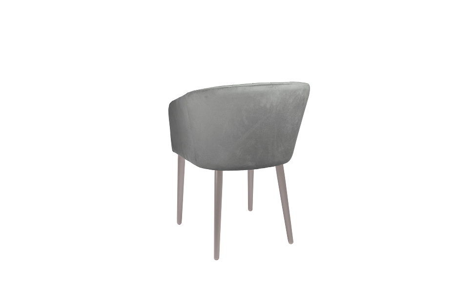 Кухонные стулья - изображение №4 "Стул-кресло Леон серый / опоры серые"  на www.Angstrem-mebel.ru