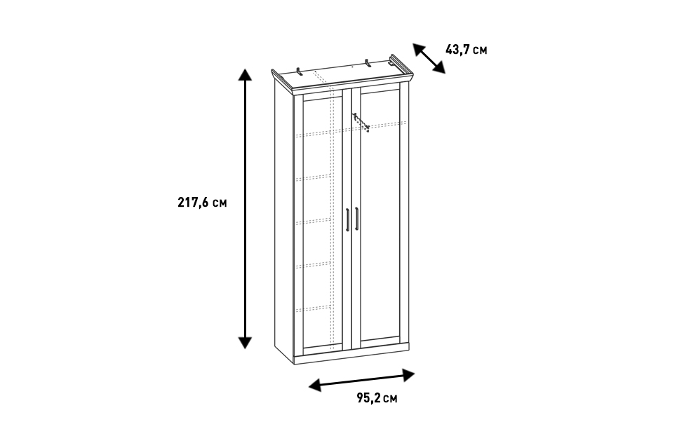Распашные шкафы - изображение №6 "Шкаф Магнум"  на www.Angstrem-mebel.ru