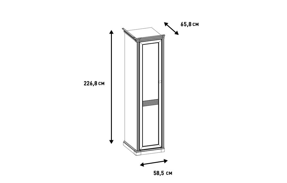 Шкафы платяные - изображение №4 "Шкаф Изотта"  на www.Angstrem-mebel.ru