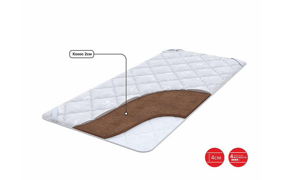 Чехлы - изображение №4 "Наматрасник Eco Hard (80 х 200 см)"  на www.Angstrem-mebel.ru