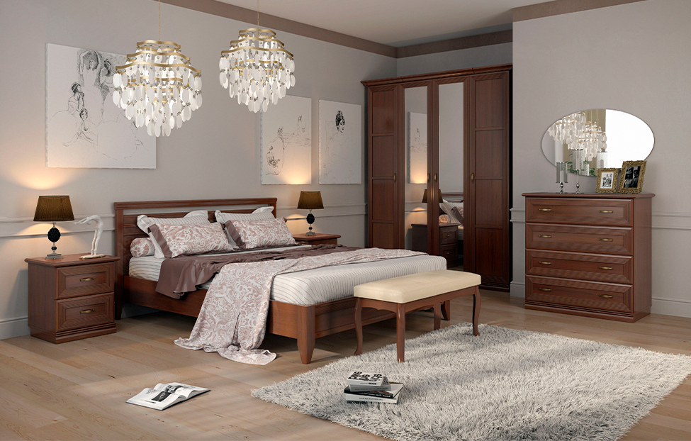 Двуспальные кровати - изображение №5 "Кровать Адажио 160 х 200"  на www.Angstrem-mebel.ru