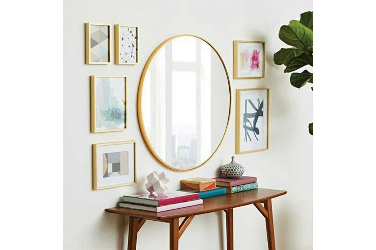 Зеркала - изображение №3 "Зеркало Ala M Gold в тонкой раме Smal"  на www.Angstrem-mebel.ru