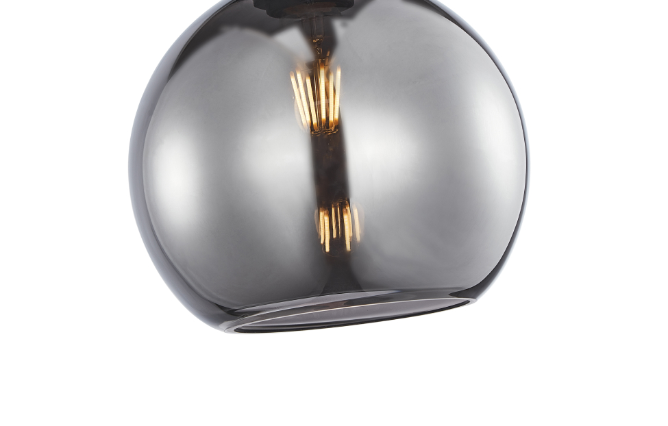 Подвесы - изображение №5 "Подвес Dubbel (чёрный) D200*H380/1880 1*E27*40W"  на www.Angstrem-mebel.ru