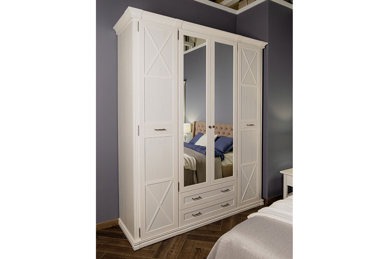 Шкафы-пеналы - изображение №15 "Шкаф Кантри с полками КА-009.00 (1 комплект)"  на www.Angstrem-mebel.ru