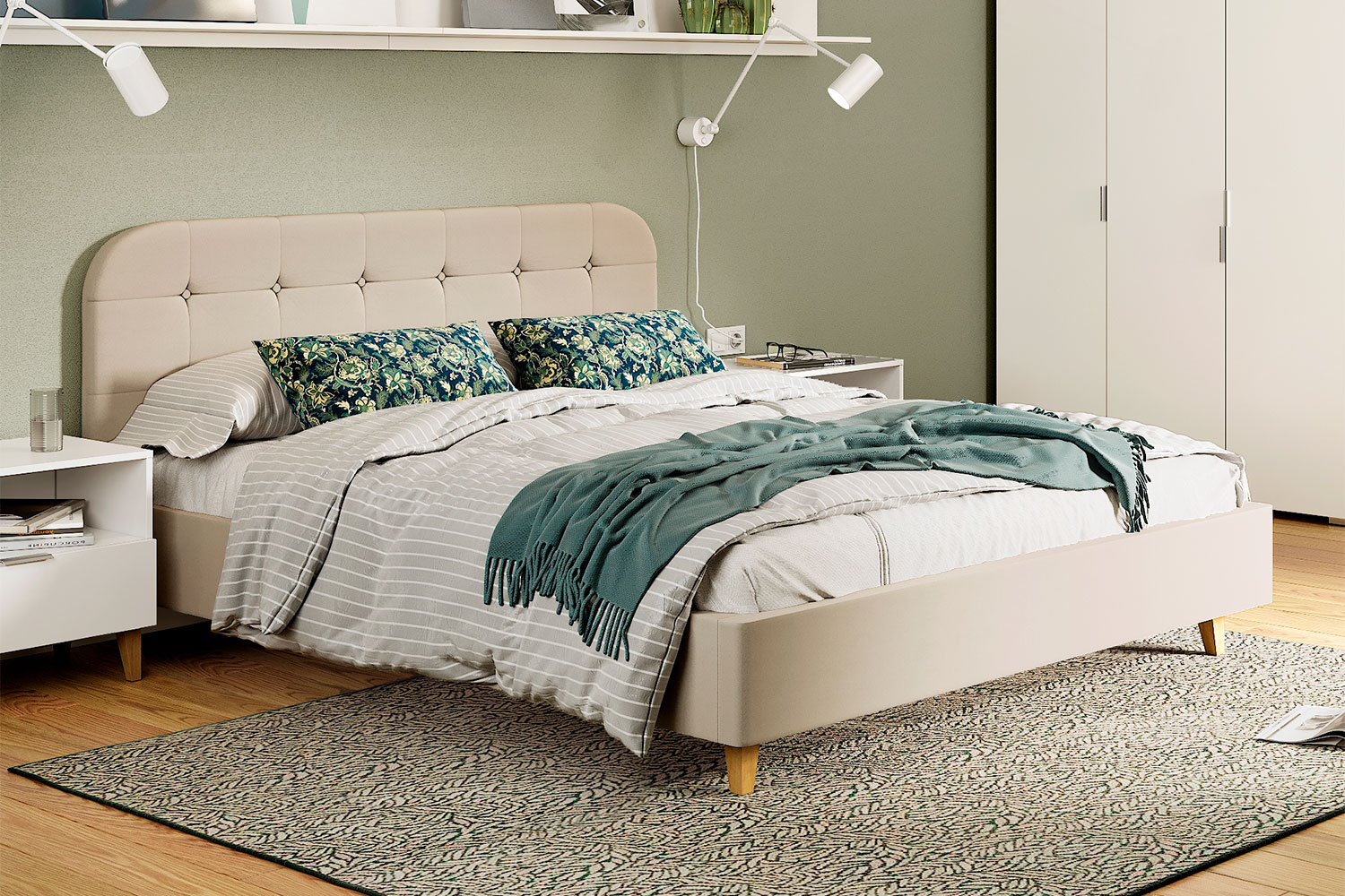 Двуспальные кровати - изображение №4 "Кровать Олса"  на www.Angstrem-mebel.ru