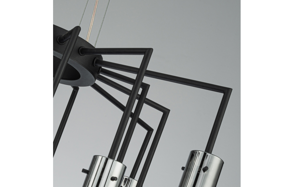 Люстры - изображение №9 "Подвесная люстра Orgel (чёрный) D555*H435/1635 15*G9*25W"  на www.Angstrem-mebel.ru