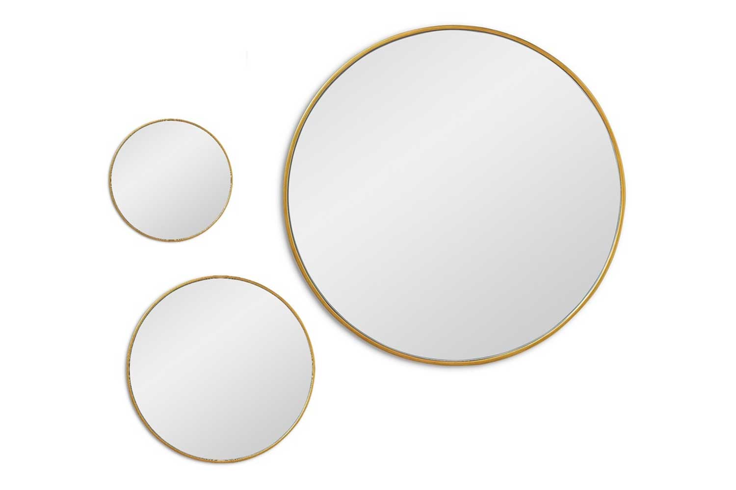 Зеркала - изображение №3 "Сет из 3-х зеркал Mars Gold"  на www.Angstrem-mebel.ru