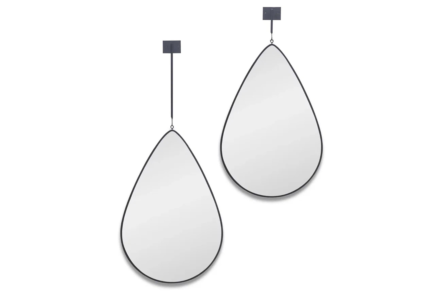 Зеркала - изображение №3 "Droppe L Black Зеркало на подвесе 30см"  на www.Angstrem-mebel.ru