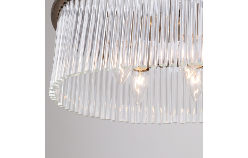 Люстры - изображение №4 "Подвесная люстра Turris (никель) L1000*W320*H380/1220 12*E14*40W"  на www.Angstrem-mebel.ru