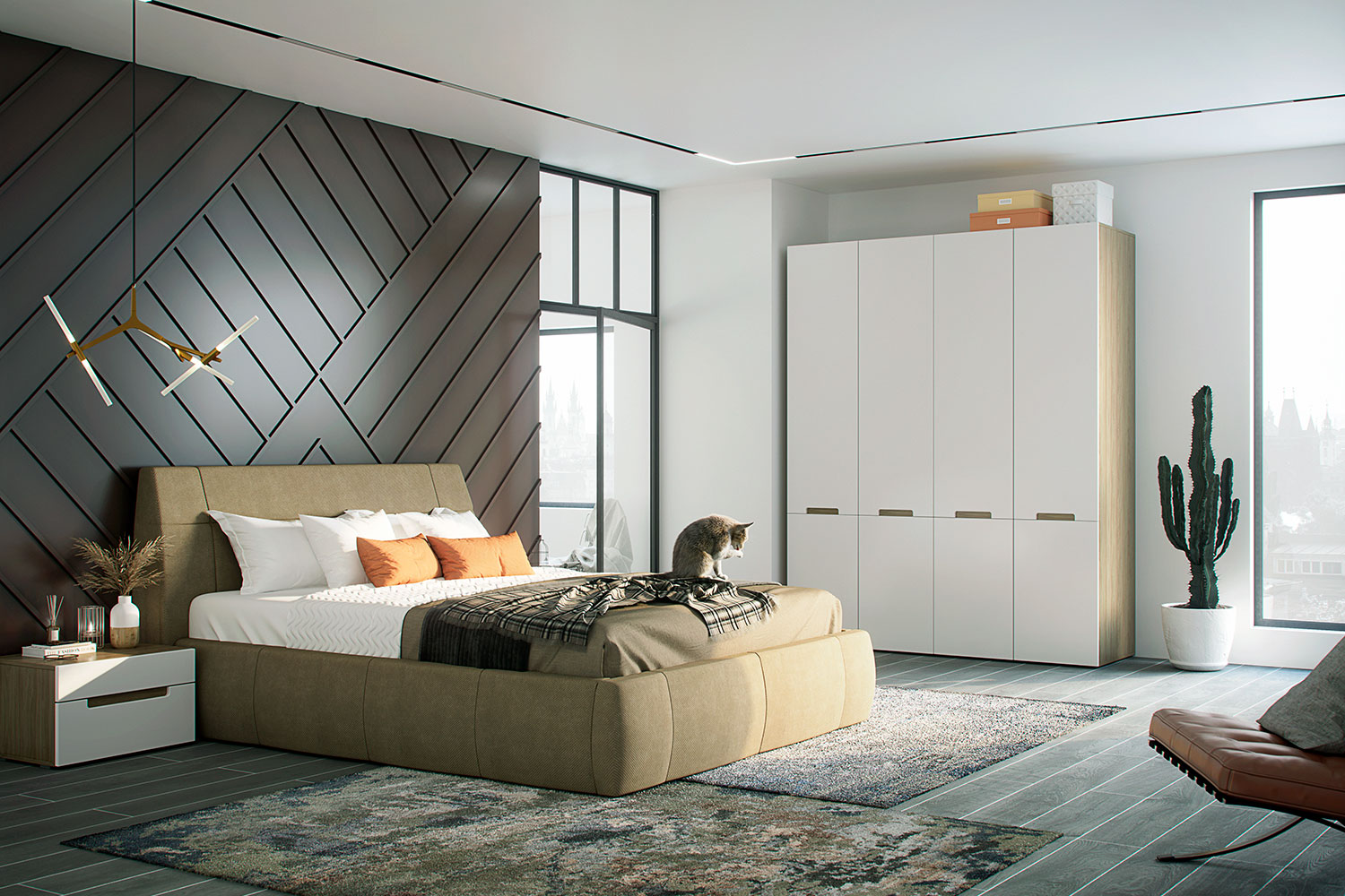 Двуспальные кровати - изображение №8 "Мягкая кровать Анри 180 х 200"  на www.Angstrem-mebel.ru