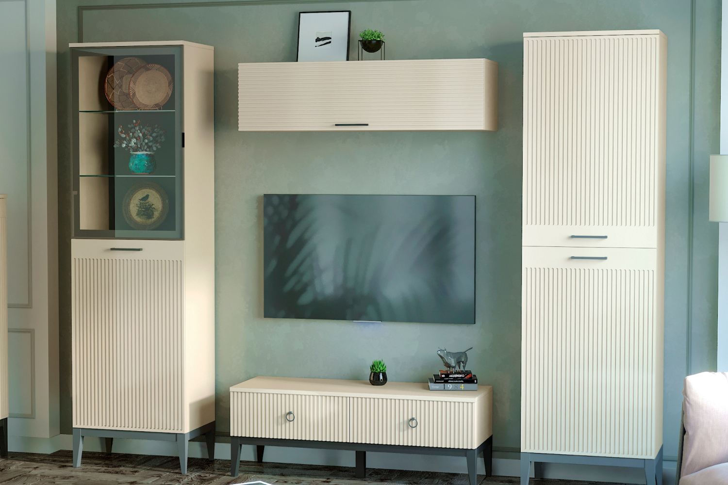 Шкафы-пеналы - изображение №4 "Шкаф Хилтон (левый)"  на www.Angstrem-mebel.ru