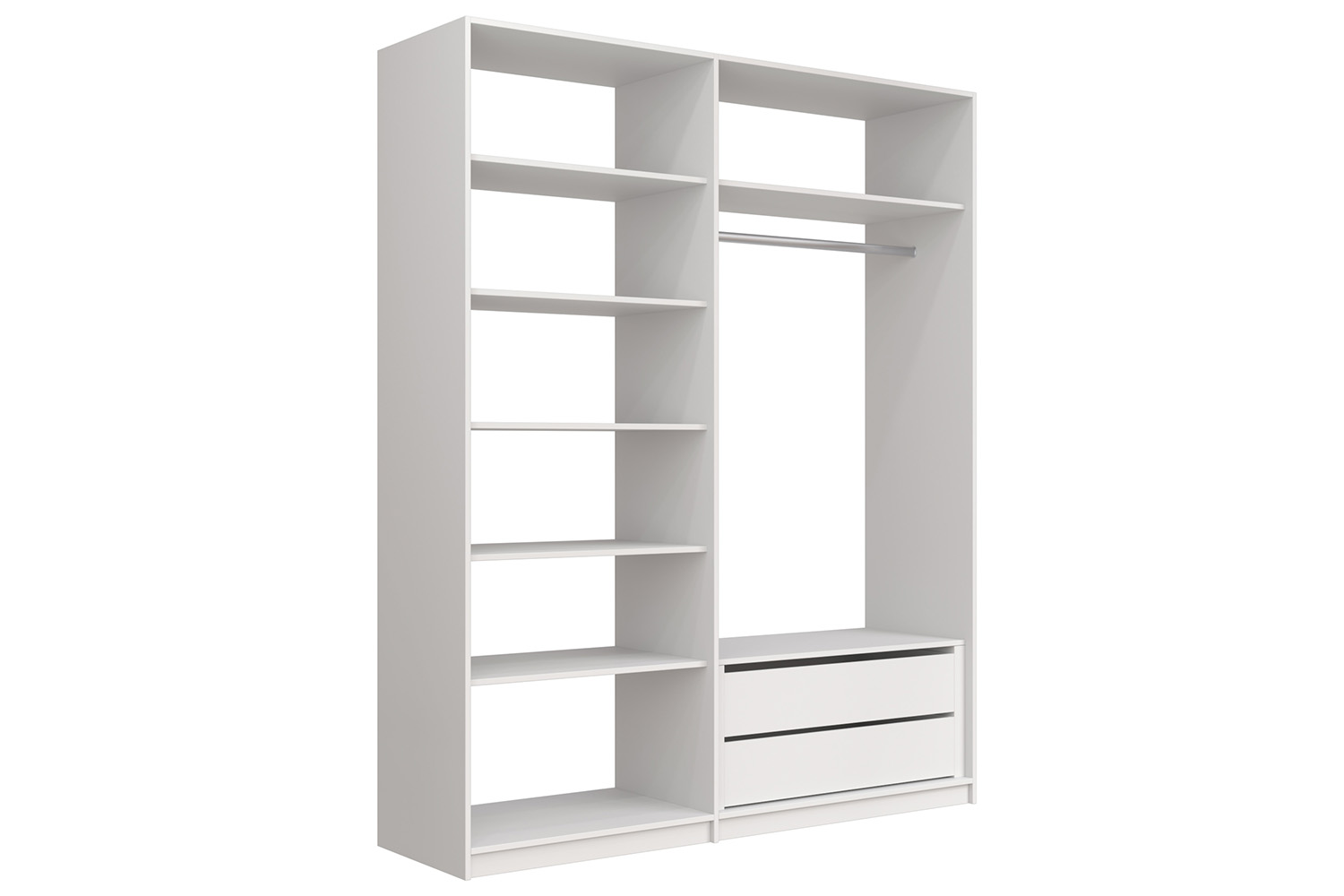 Гардеробные - изображение №4 "Прямая гардеробная система «Lux 8»"  на www.Angstrem-mebel.ru