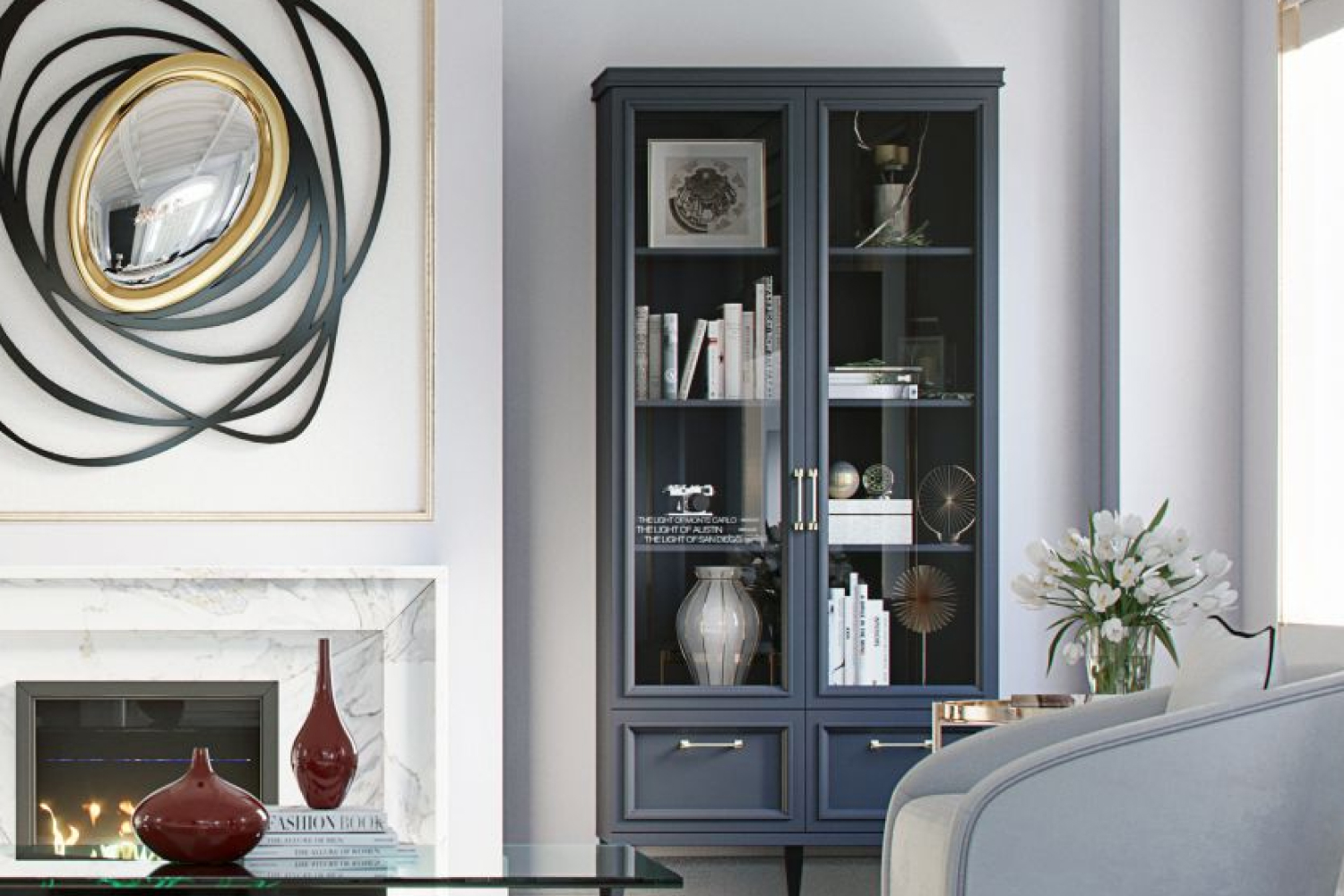 Комбинированные шкафы - изображение №3 "Шкаф Орландо с полками ОР-005.00 ЛДСП (3 комплекта)"  на www.Angstrem-mebel.ru