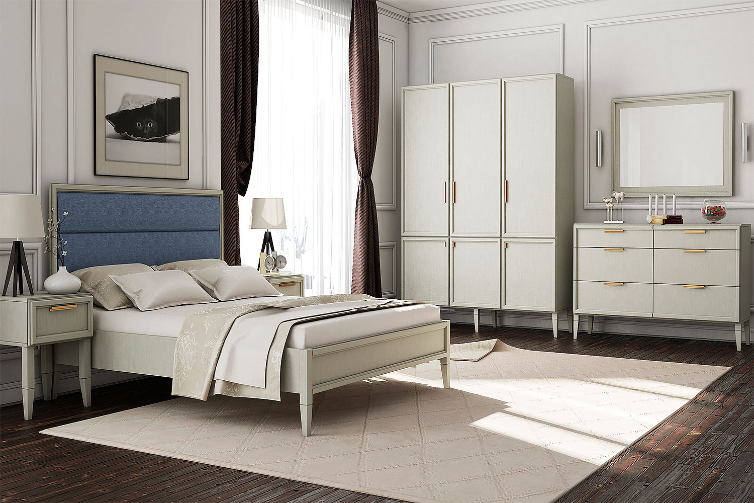 Двуспальные кровати - изображение №4 "Кровать Чарли 140 х 200"  на www.Angstrem-mebel.ru