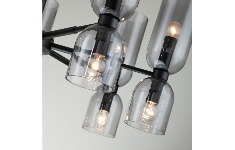 Люстры - изображение №5 "Подвесная люстра Amusing (чёрный) D780*H550/850 14*E14*40W"  на www.Angstrem-mebel.ru