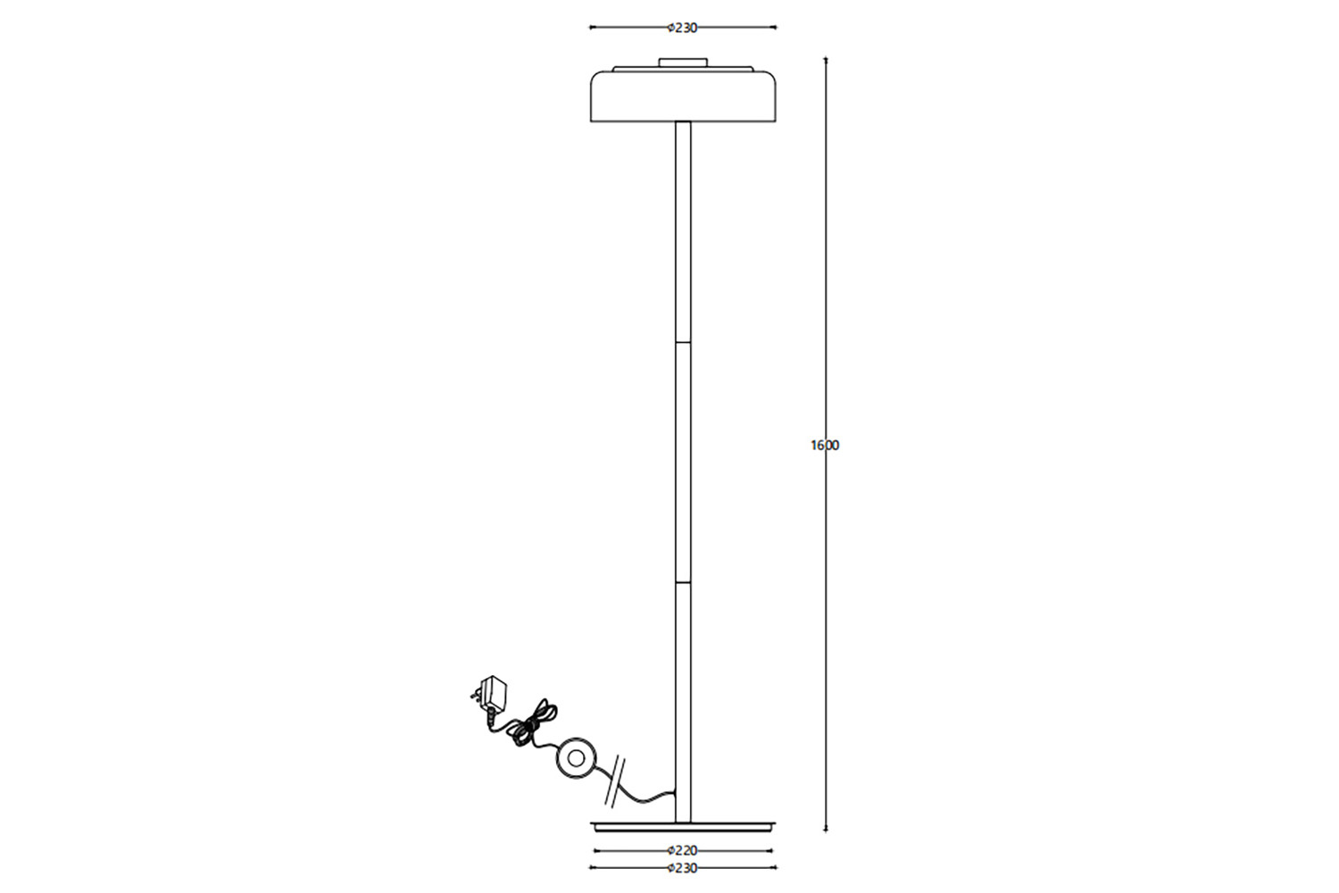 Торшеры - изображение №5 "Торшер Platta D230*H1600 LED*5W"  на www.Angstrem-mebel.ru