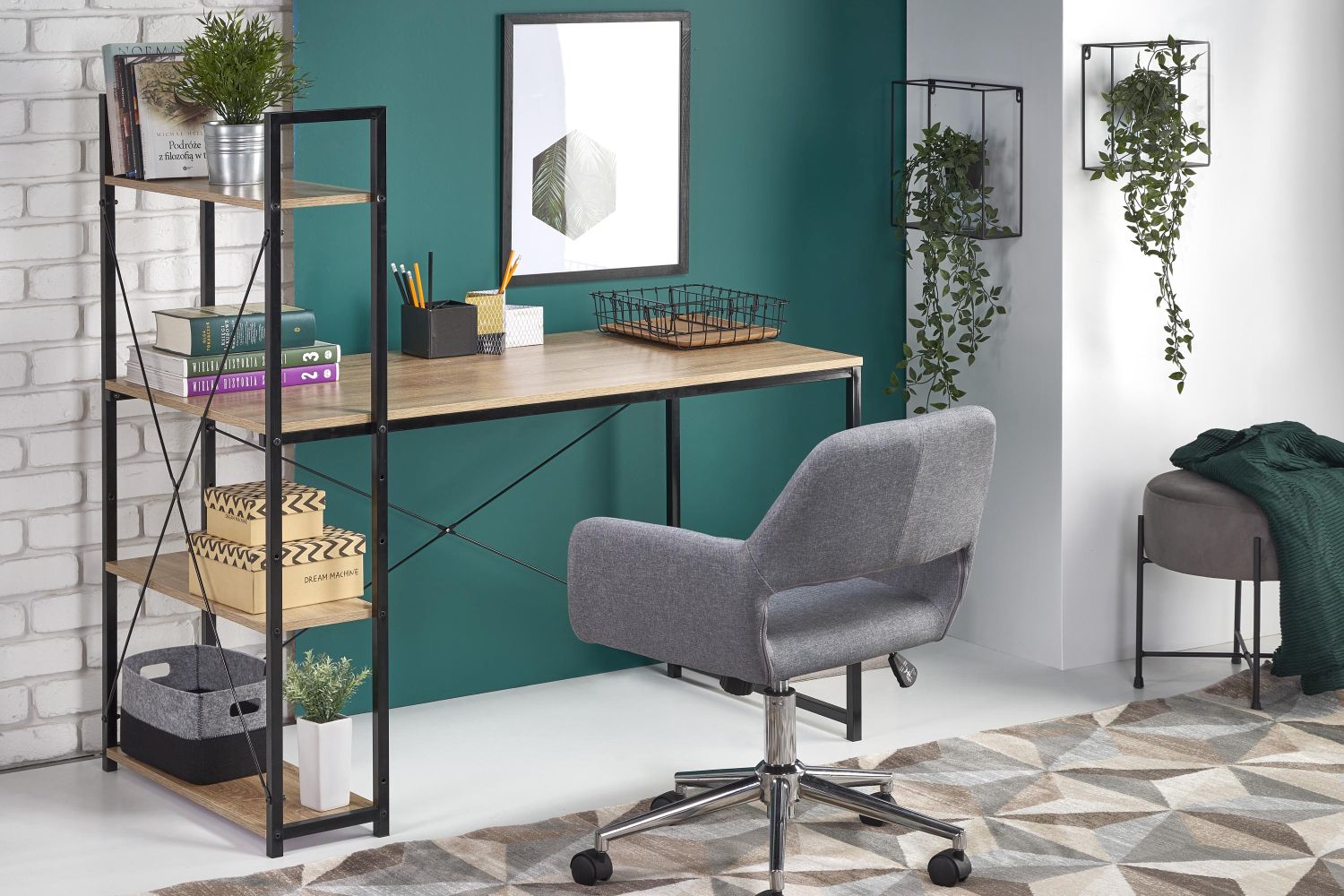 Письменные столы - изображение №3 "Стол письменный NARVIK B1"  на www.Angstrem-mebel.ru