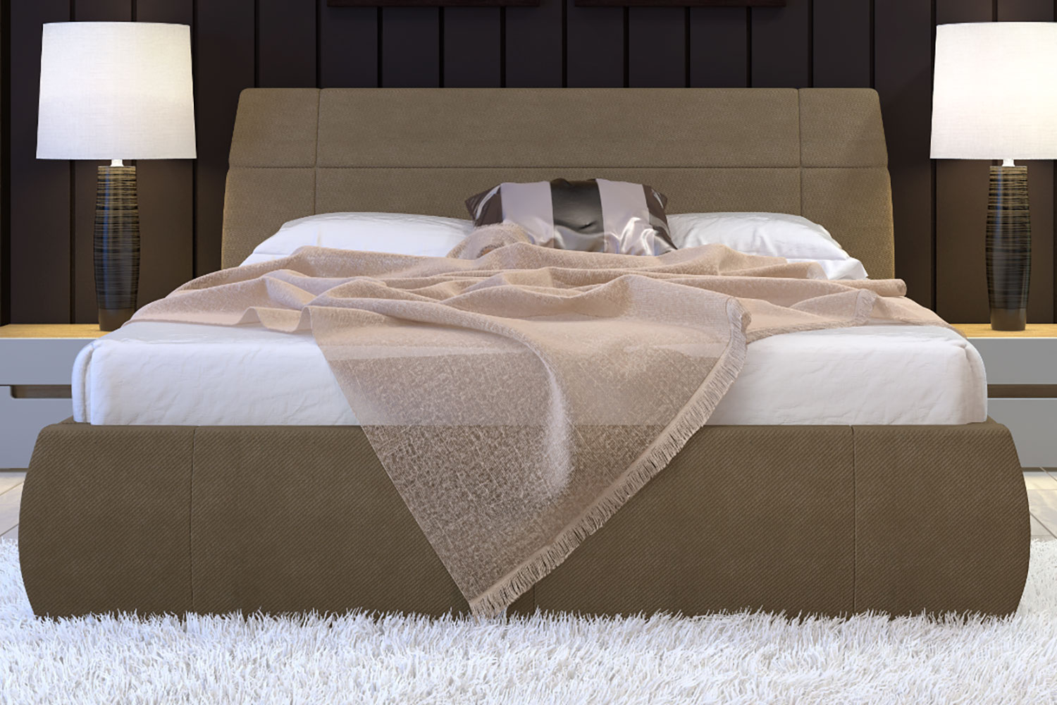 Двуспальные кровати - изображение №6 "Мягкая кровать Анри 180 х 200"  на www.Angstrem-mebel.ru