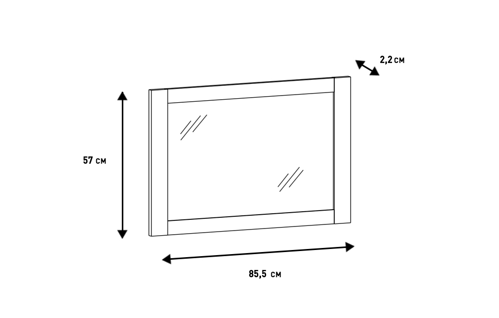 Зеркала - изображение №11 "Зеркало настенное Магнум"  на www.Angstrem-mebel.ru