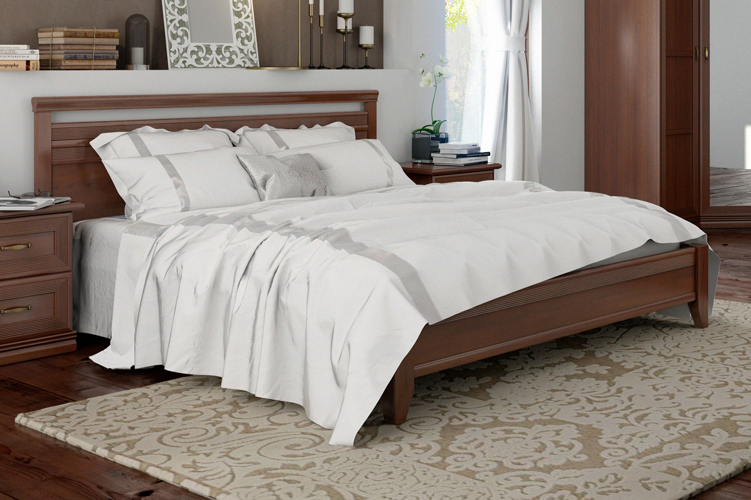 Двуспальные кровати - изображение №3 "Кровать Адажио 160 х 200"  на www.Angstrem-mebel.ru