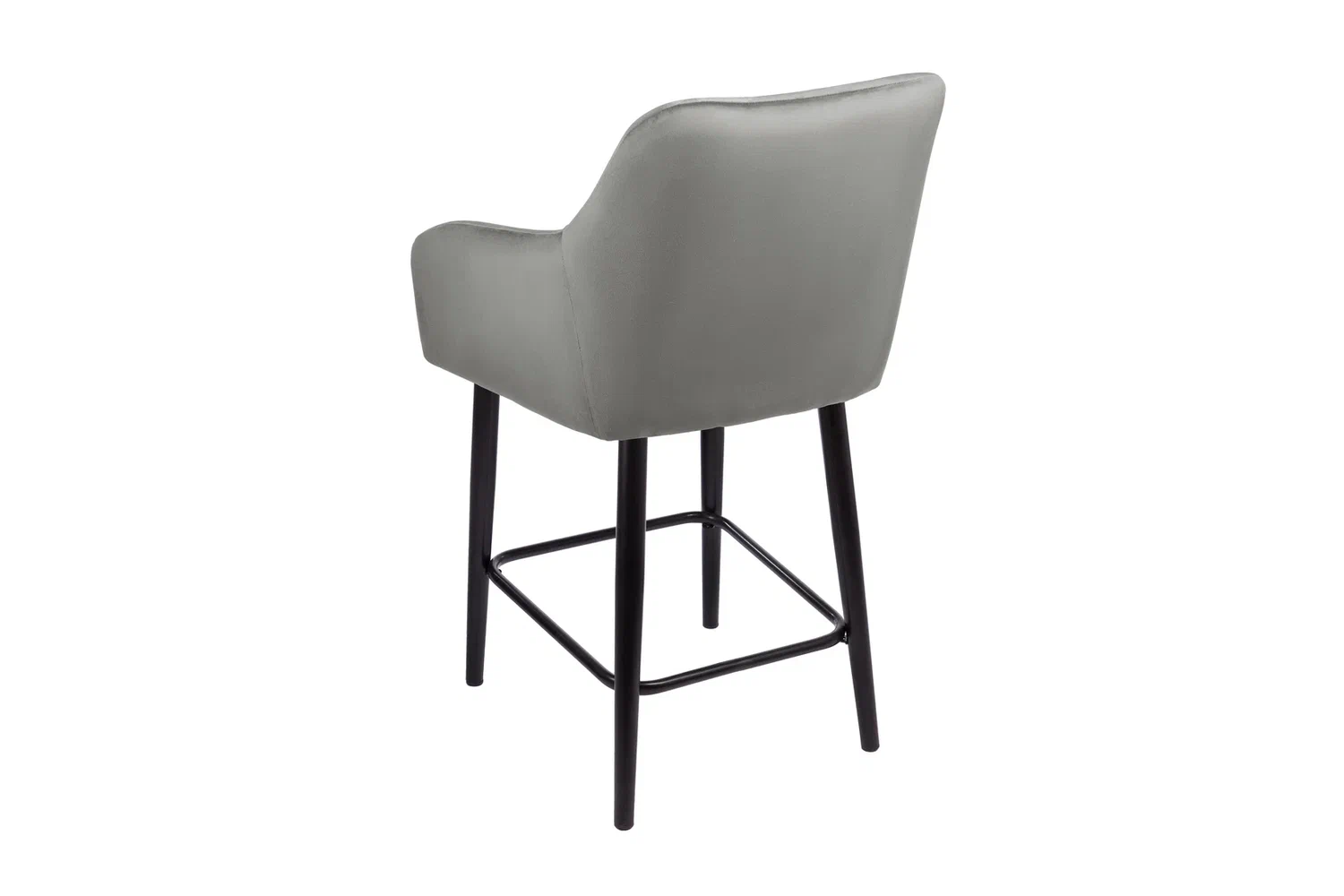 Стулья - изображение №5 "Стул полубарный Отэм серый / опоры черные"  на www.Angstrem-mebel.ru