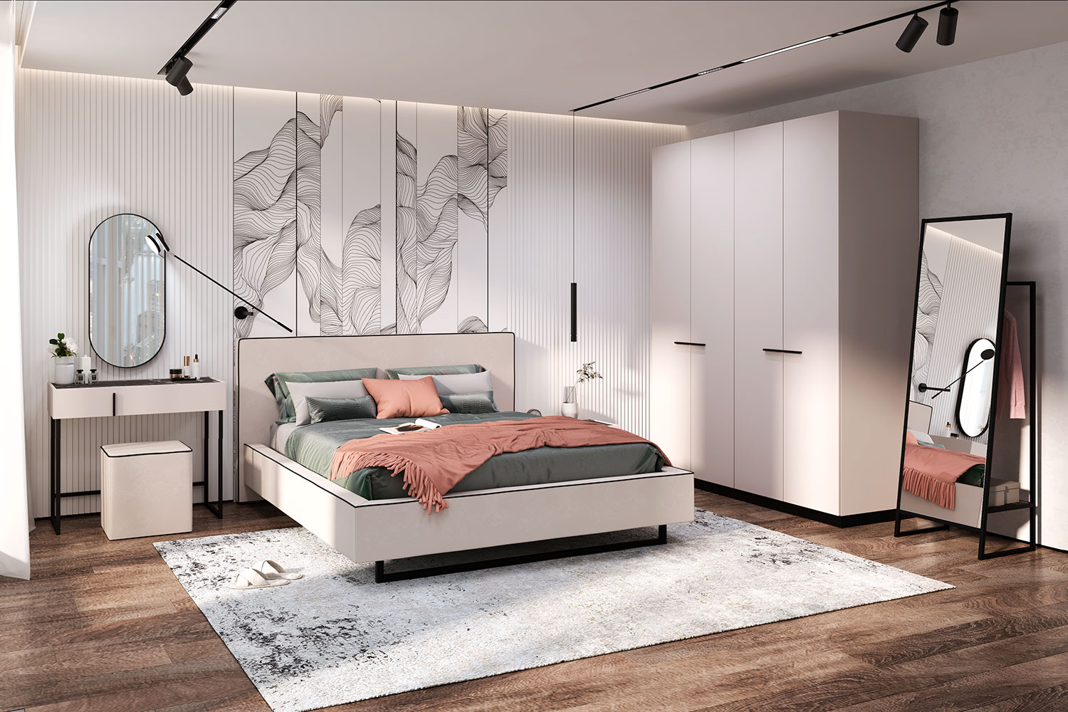 Двуспальные кровати - изображение №7 "Мягкая кровать Малага 160 х 200 см"  на www.Angstrem-mebel.ru