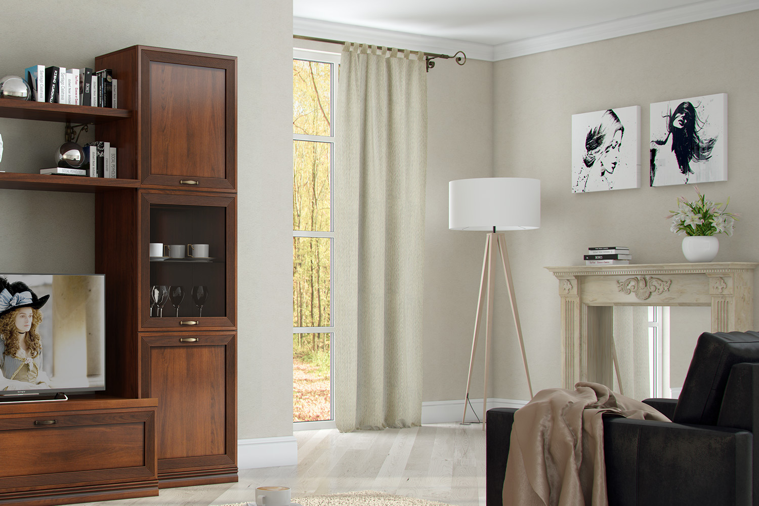 Распашные шкафы - изображение №3 "Шкаф Адажио"  на www.Angstrem-mebel.ru