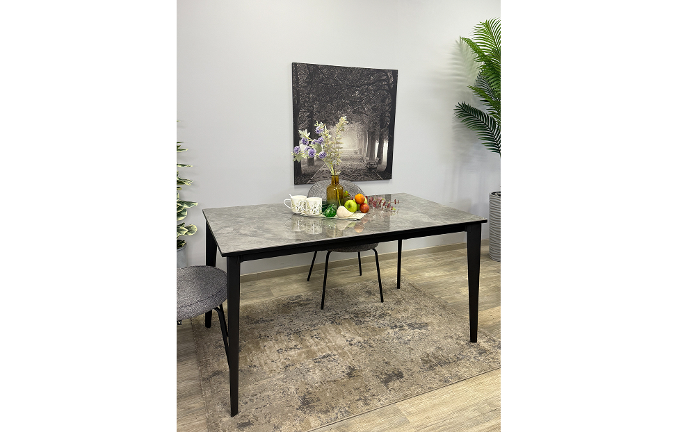 Обеденные столы - изображение №7 "Стол Дега обеденный раздвижной 140/180 серый глянец"  на www.Angstrem-mebel.ru