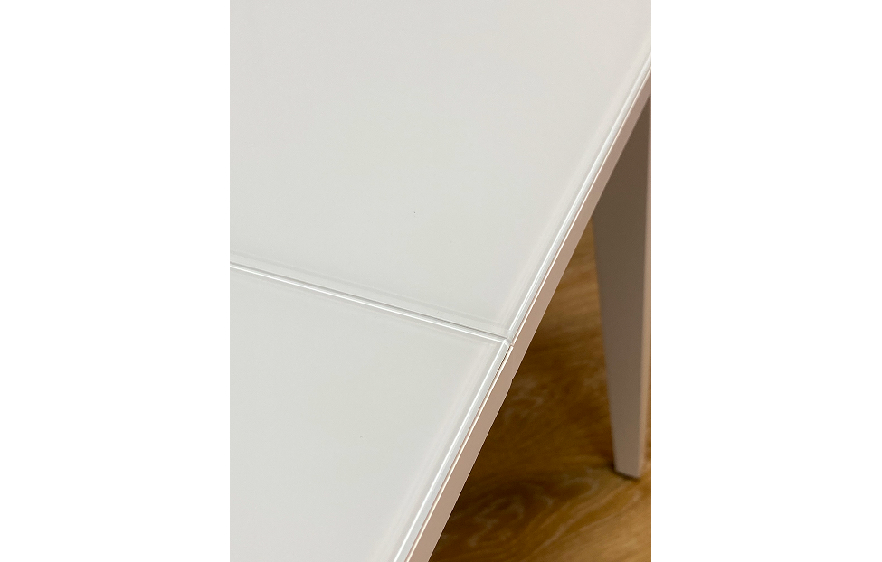 Обеденные столы - изображение №8 "Стол обеденный Орпен прямоугольный опоры белые / столешница белый глянец"  на www.Angstrem-mebel.ru