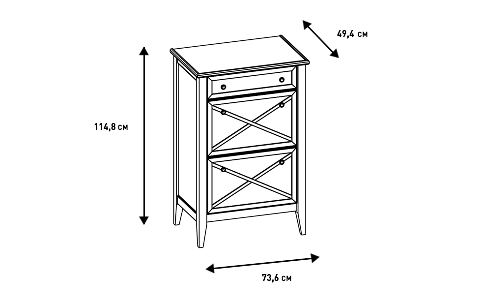 Обувницы - изображение №6 "Тумба Кантри для обуви"  на www.Angstrem-mebel.ru