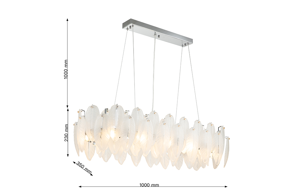 Люстры - изображение №11 "Подвесная люстра Beluta L1000*W350*H260/1230 12*E14*40W"  на www.Angstrem-mebel.ru