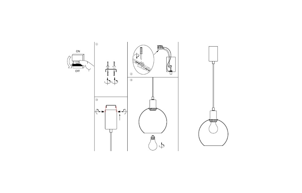 Подвесы - изображение №7 "Подвес Dubbel (чёрный) D200*H380/1880 1*E27*40W"  на www.Angstrem-mebel.ru