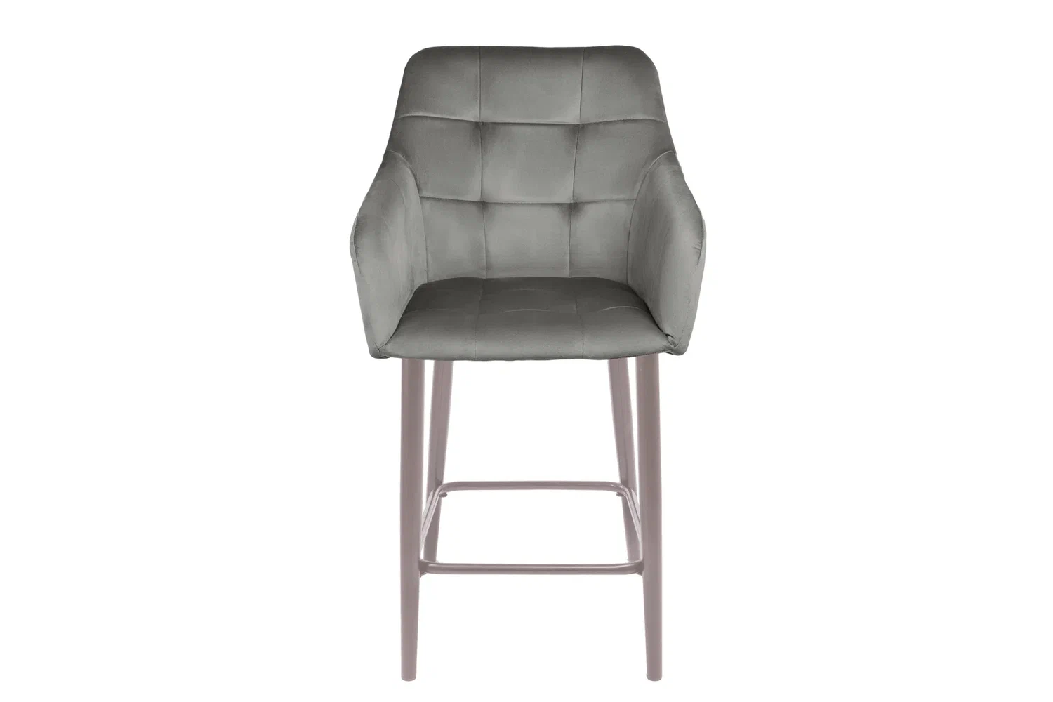 Стулья - изображение №3 "Стул полубарный Отэм серый / опоры серые"  на www.Angstrem-mebel.ru