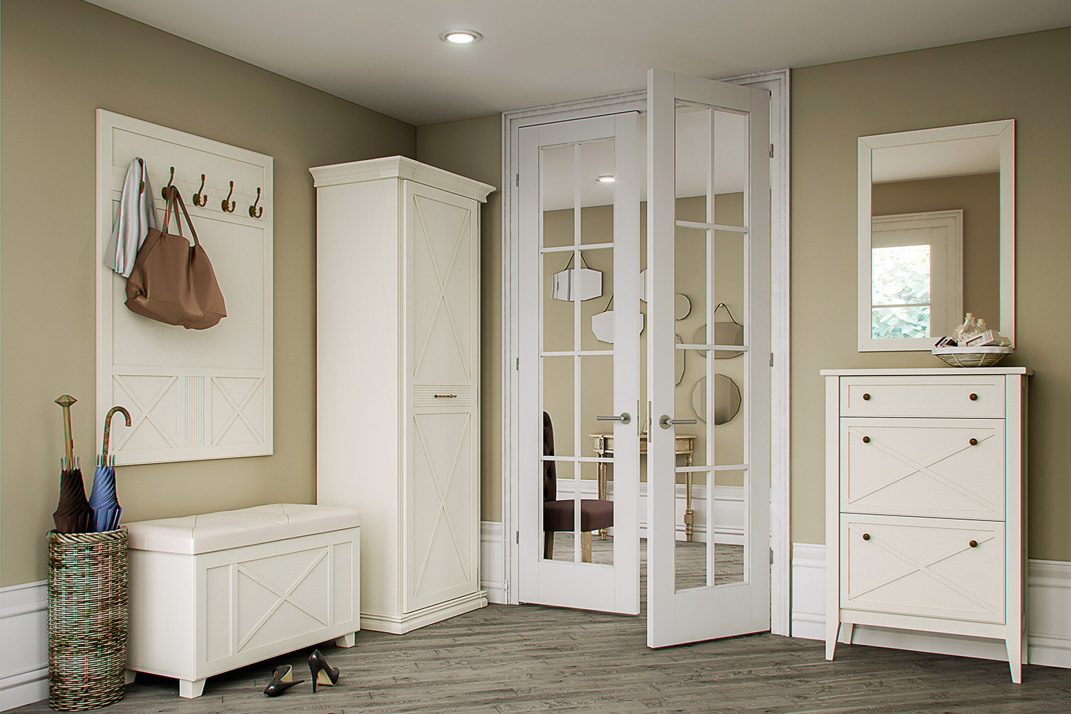 Обувницы - изображение №5 "Тумба Кантри для обуви"  на www.Angstrem-mebel.ru