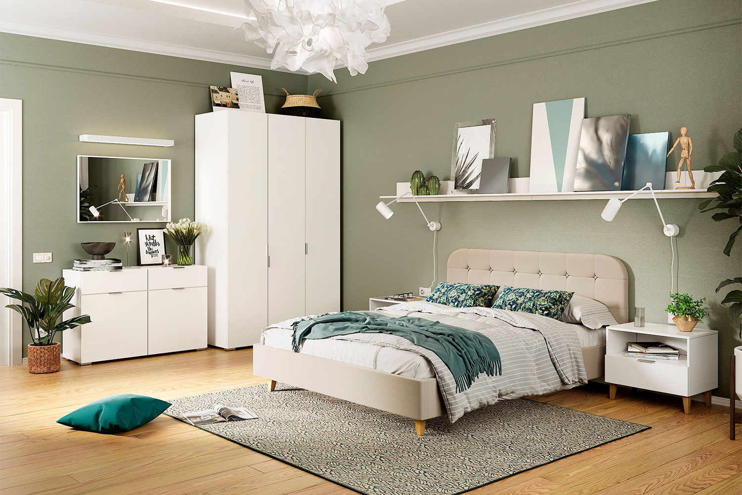 Двуспальные кровати - изображение №6 "Кровать Олса"  на www.Angstrem-mebel.ru