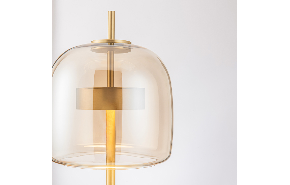 Настольные светильники - изображение №9 "Настольная лампа Reflex (янтарный) D260*H565 LED*21W"  на www.Angstrem-mebel.ru