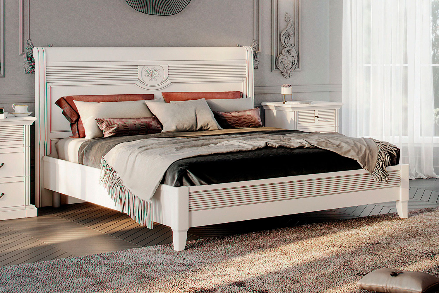 Двуспальные кровати - изображение №3 "Кровать Изотта 160 х 200"  на www.Angstrem-mebel.ru