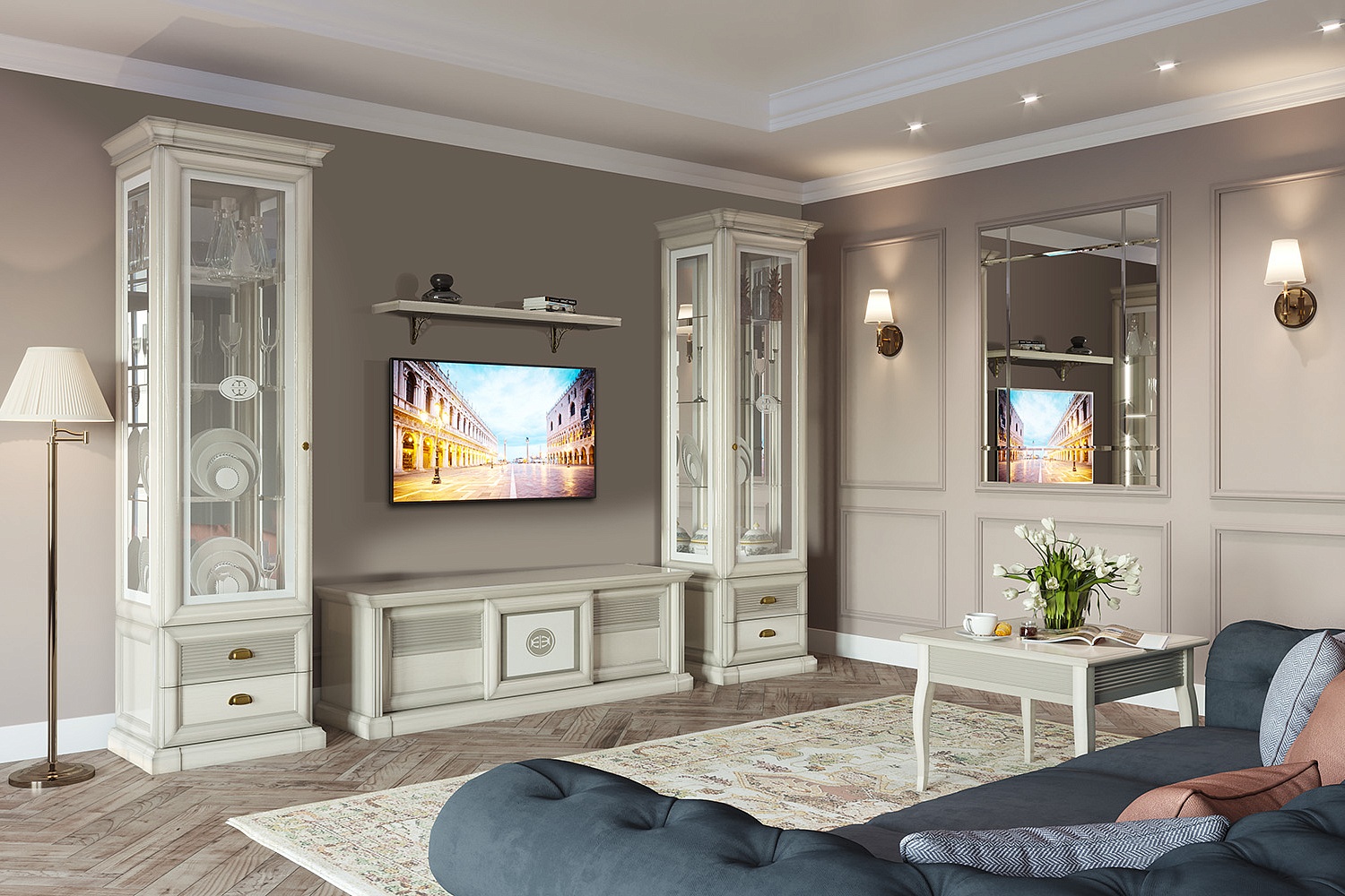 Полки - изображение №4 "Полка настенная Изотта"  на www.Angstrem-mebel.ru