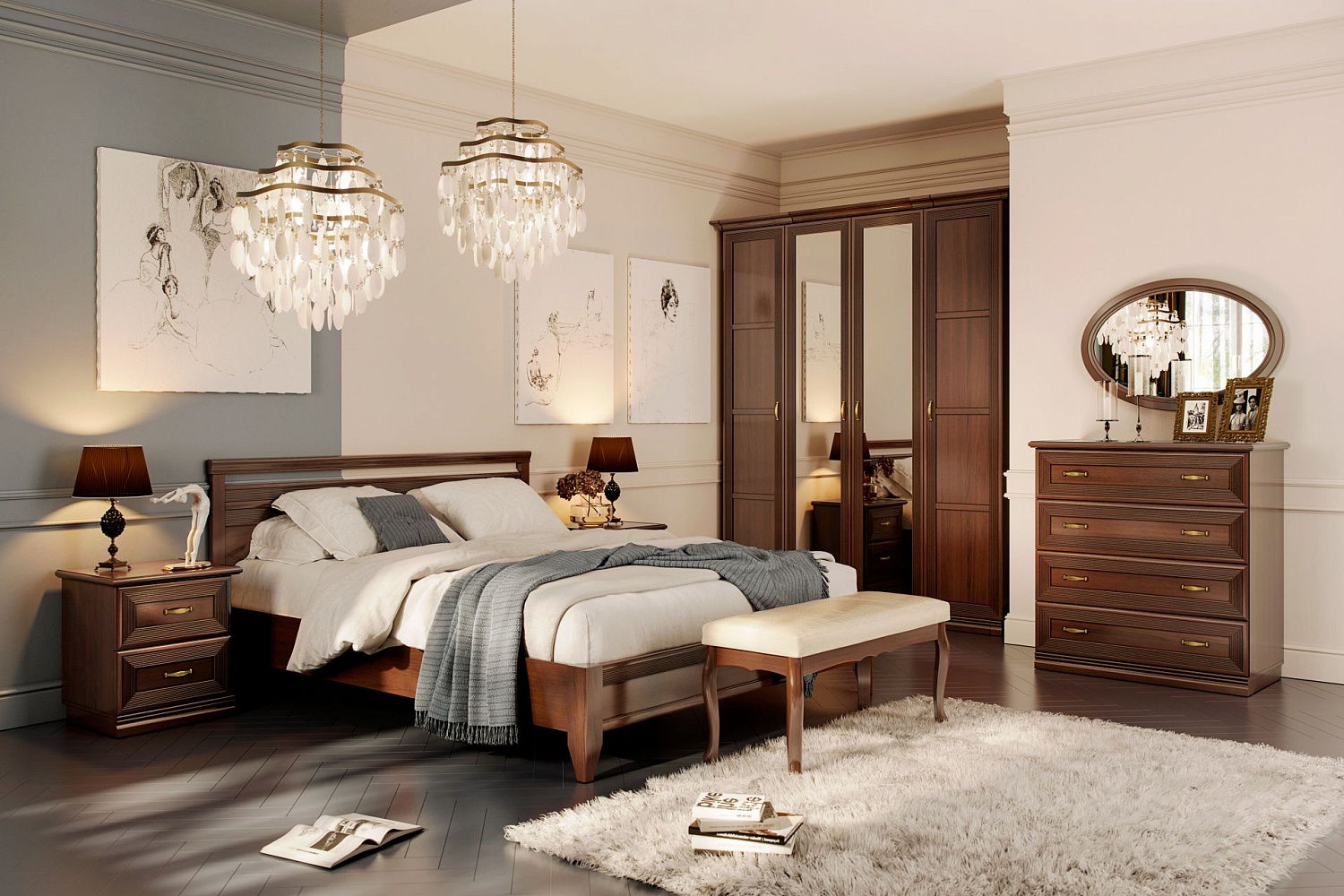 Распашные шкафы - изображение №5 "Шкаф Адажио"  на www.Angstrem-mebel.ru